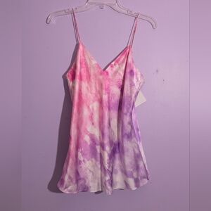 NWT CAMI NYC sz M tie dye silk tank